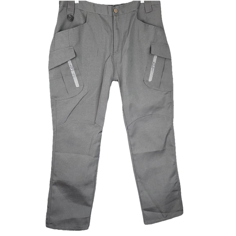 NWOT Tactical Series Pants Mens Large Gray Ripstop Cargo Outdoor Hiking Workwear